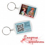Брелок именной с QR-кодом