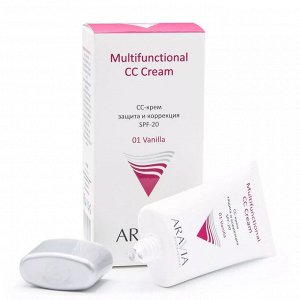 ARAVIA Professional СС-крем защитный SPF-20 Multifunctional CC Cream, Vanilla 01