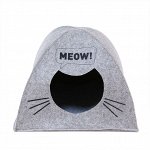 Домик для животных&quot;Палатка MEOW&quot;, войлок, 38х28х38см