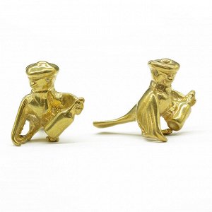 Чижик из бронзы литой, 30*24*26мм