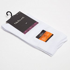 Nature Socks Носки мужские хлопковые демисезонные белые