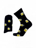 Stereo Socks 067 Носки мужские, женские с прикольным принтом кружка пива