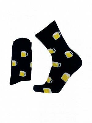 Stereo Socks 067 Носки мужские, женские с прикольным принтом кружка пива