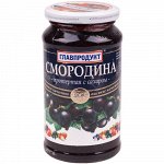 Главпрод. Черн.смород.прот.с сахаром 330гр. ст/б 1/12