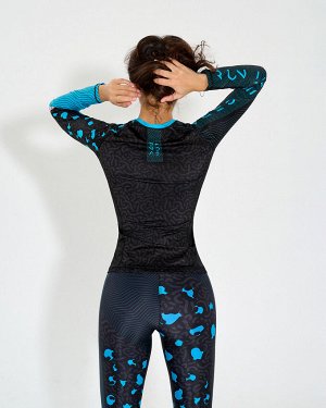 Рашгард Bona Fide: Rashguard Round Run Like Gepard "Blue"