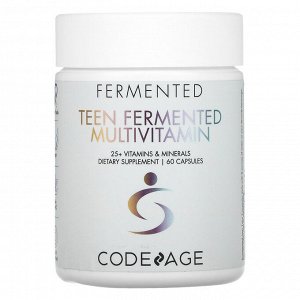 CodeAge, ферментированные мультивитамины для подростков, 60 капсул