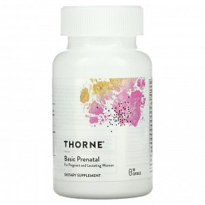 Thorne Research, Basic Prenatal, 90 капсул
