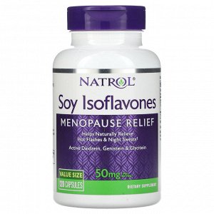 Natrol, Соевые изофлавоны, 10 мг, 120 капсул