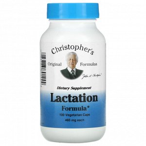 Christopher's Original Formulas, средство для лактации, 460 мг, 100 растительных капсул