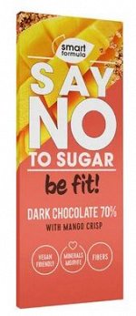 «Smart Formula», горький шоколад Dark with mango crisp, 90 г