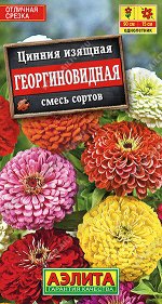 Цинния Георгиновидная, смесь сортов