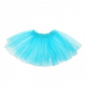 Карнавальная юбка «Объем», 5 слоёв, 4-6 лет, цвет голубой
