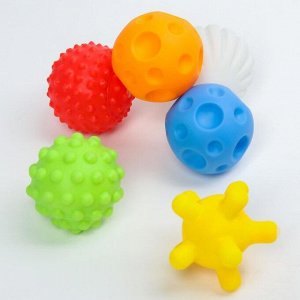Подарочный набор развивающих мячиков "Летающая тарелка" 6 шт.