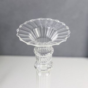 Подсвечник стекло на 1 свечу "Аверон" прозрачный 30х7,5х7,5 см