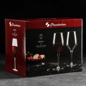 Набор стеклянных бокалов для вина «Напа», 470 мл, 6 шт