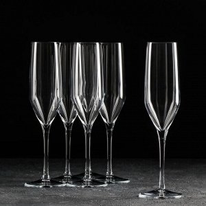 Набор бокалов для шампанского «Напа»,  200 мл, 6 шт
