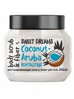 MONOLOVE BIO Скраб&amp;Фибер для тела Восстанавливающий COCONUT-ARUBA (коко-волокно, коко-масло, коко-вода), 250 мл #