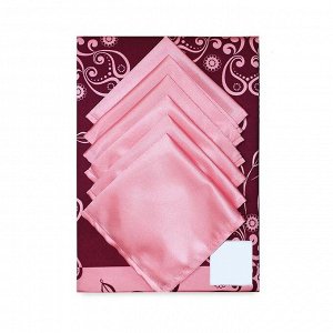 Набор Розовый фламинго (скатерть 140*140 см, салфетки 30*30 см 6 шт), трикот, 100% п/э