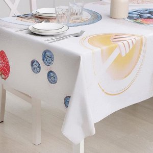 Клеёнка столовая на ткани «Завтрак», рулон 10 скатертей, размер 140?180 см
