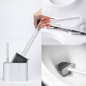 Силиконовый ершик + щетка для унитаза TPR Toilet Brush