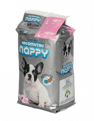 209322 "Neo Loo Life" "NEOOMUTSU" Подгузники для домашних животных, размер L (7-12 кг.), 12 шт/уп  1/12