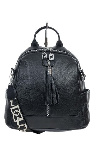 Женская сумка-рюкзак из искусственной кожи, цвет чёрный