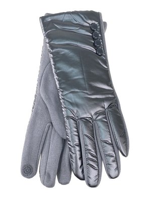 Теплые женские перчатки, цвет серебро