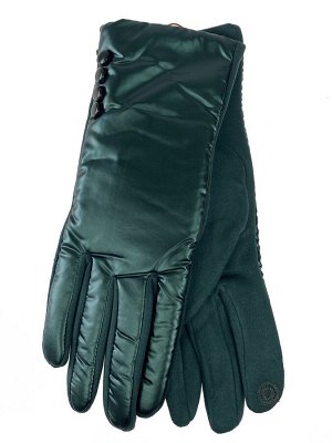 Теплые женские перчатки, цвет зеленый