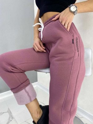 Спортивные штаны женские 6506 "Полоска Лампас" Темно-Розовые