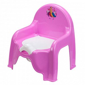 Горшок-стульчик детский пластмассовый "Деко" 31х27х35см, единорог (Россия)