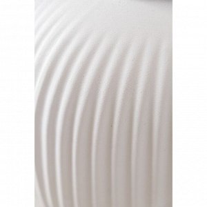 Ваза керамическая "Милан", настольная, белая, 18 см