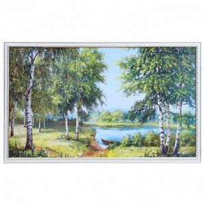 Картина "Тропинка к озеру" 60х100(65х105) см
