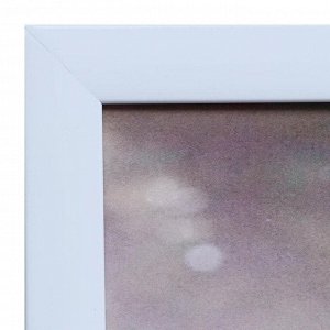 Картина "Лебеди в туманном пруду" 60х100(65х105) см