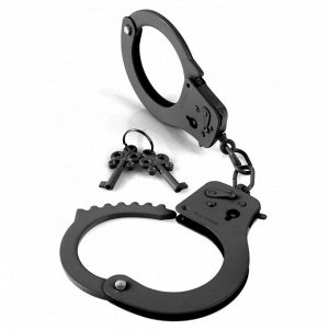 Черные металлические наручники Designer Cuffs