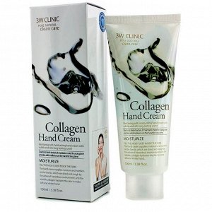 3W Крем для рук "Moisturizing Hand Cream [Collagen]", 100мл., 1*200шт Арт-84309