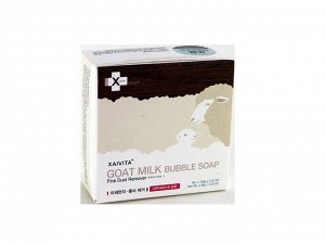 XAIVITA «Goat Milk Bubble Soap» Нежное мыло для лица и тела, с козьим молоком, 1*100шт Арт-88093