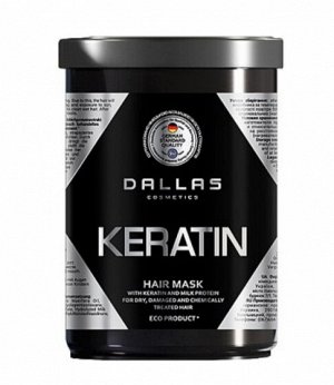 Маска для волос с кератином и экстрактом молочного протеина, 1000 мл. DALLAS KERATIN PROFESSIONAL TREATMENT