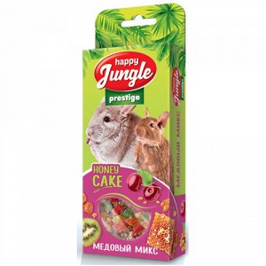 Happy Jungle Prestige Лакомство д/грыз Корзинки Медовый микс 3шт 85гр