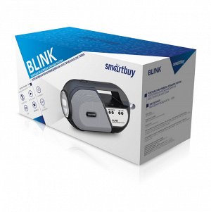 Акустическая система Smartbuy BLINK, 5Вт, Фонарь, Bluetooth, MP3, FM-радио, черная (арт.SBS-5070)