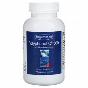 Allergy Research Group, Полифенол-C 500 с ягодными полифенолами, 90 вегетарианских капсул