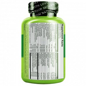 NATURELO, цельнопищевые витаминные жевательные таблетки для детей, ягодный вкус, 120 жевательных таблеток