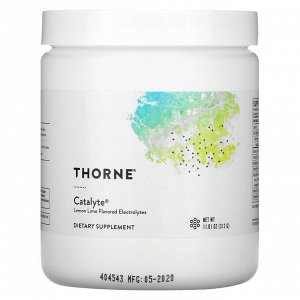 Thorne Research, Catalyte, электролиты со вкусом лимона и лайма, 312 г (11,01 унции)