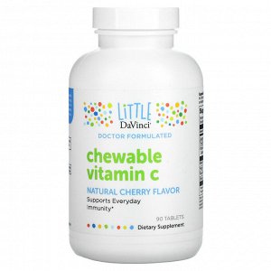Little DaVinci, Chewable Vitamin C, Natural Cherry Flavor, 90 Tablets