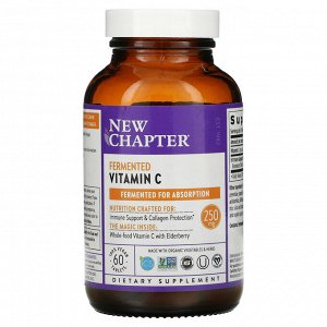 New Chapter, Fermented Vitamin C, 60 Vegan Tablets