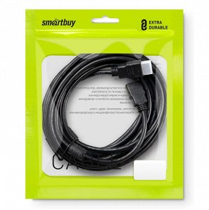 АудиоВидео кабель Smartbuy HDMI - HDMI ver.1.4b A-M/A-M, 2 фильтра, 5 м (K-352-50)