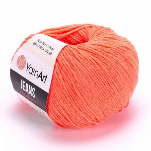 Пряжа для вязания YarnArt Jeans цвет №61 коралл