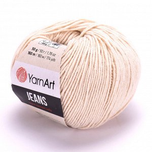 Пряжа для вязания YarnArt Jeans цвет №05 светло-бежевый