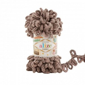 Пряжа Ализе Пуффи Alize Puffy цвет №673 бежевый голубь