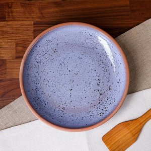 Сковорода "Гончарная", фиолетовая, 29.5х29.5х6 см, 1.5 л