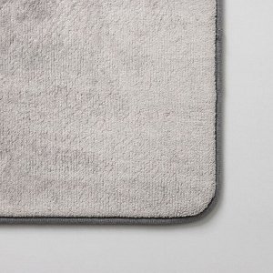 Набор ковриков для ванной и туалета SAVANNA Memory foam, 2 шт: 60x90 см, 40x60 см, цвет серый